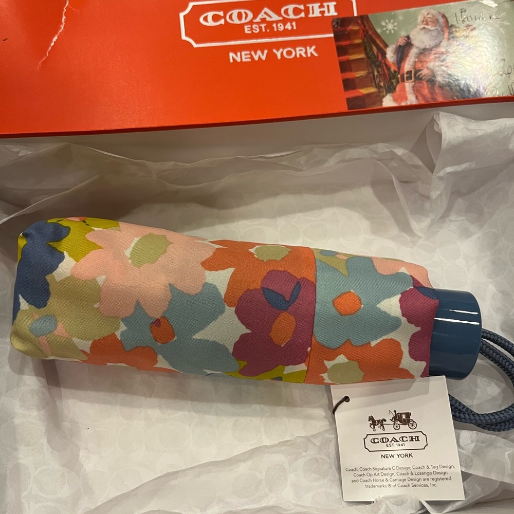 Rare COACH Floral Umbrella - Picture 4 of 6